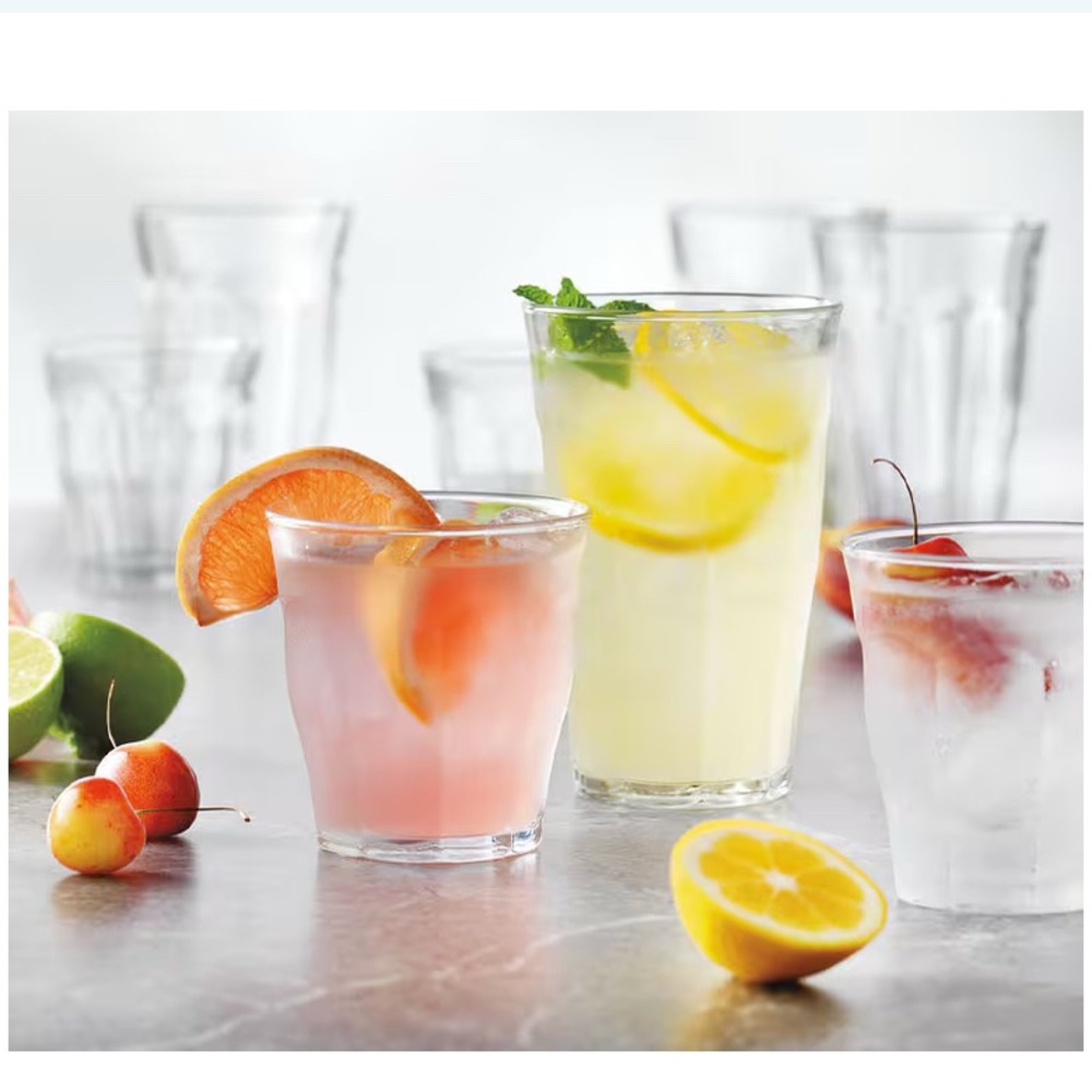 Duralex Picardie Glass Tumbler 16 Set - Clear made in France 🇫🇷